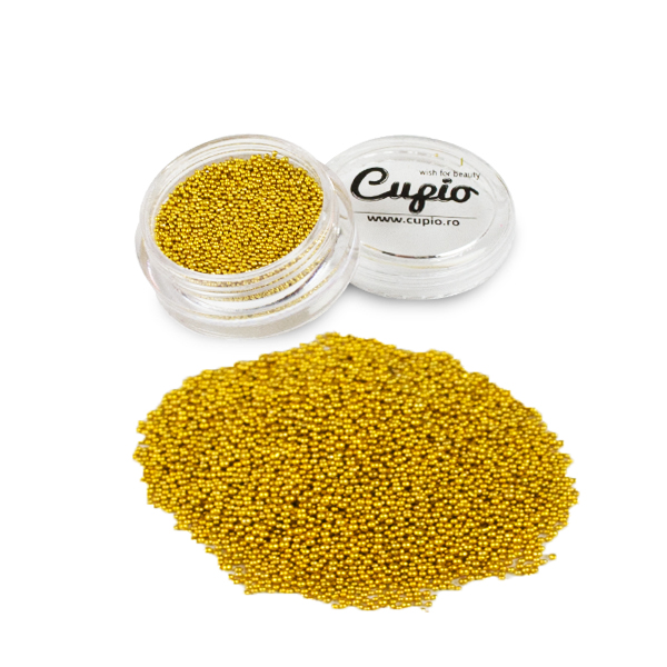 Caviar unghii auriu